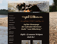 Tablet Screenshot of labradorvomsilberberg.de